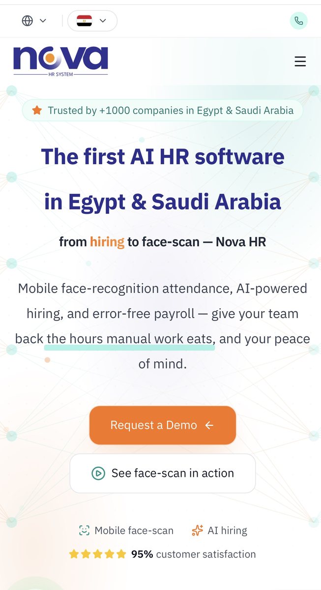 Nova HR website messaging