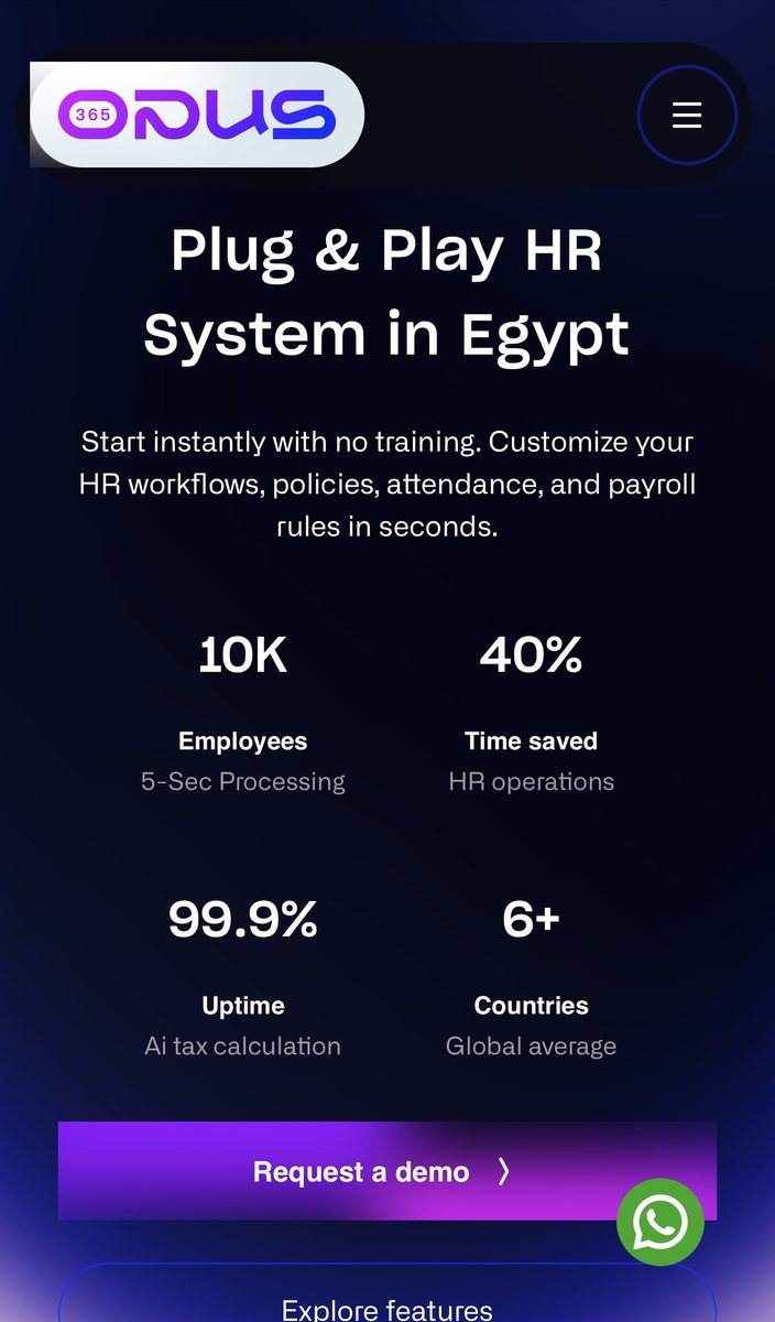 Opus HR System site leading with the Plug & Play HR System positioning